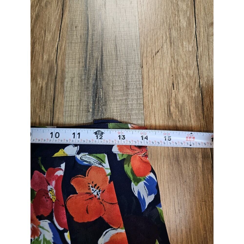 Liz Claiborne Collection Vibrant Floral A-Line Skirt Women’s 8 Vintage Midi - Picture 7 of 10
